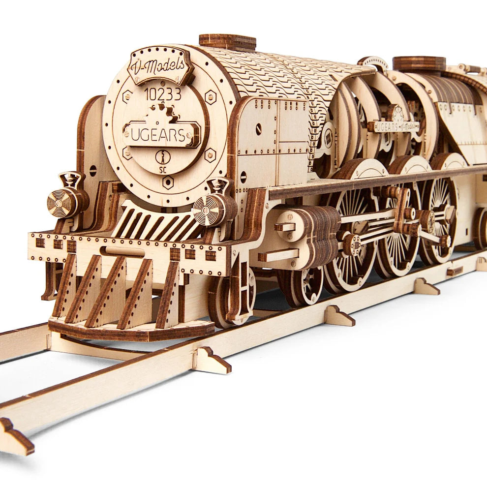 UGEARS - Treno a Vapore V-Express con Tender