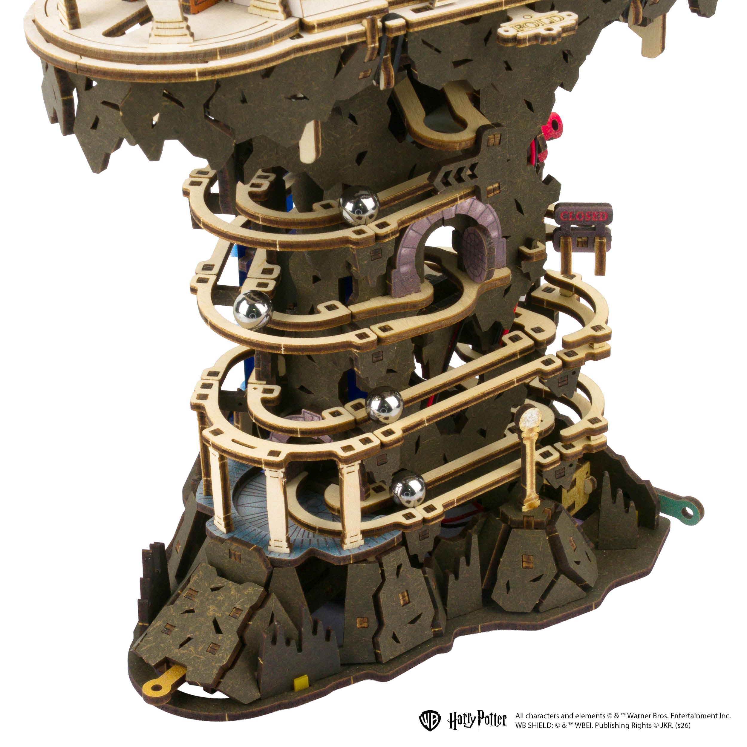 UGEARS - Harry Potter - Pista da biglie – Banca dei Maghi Gringott™