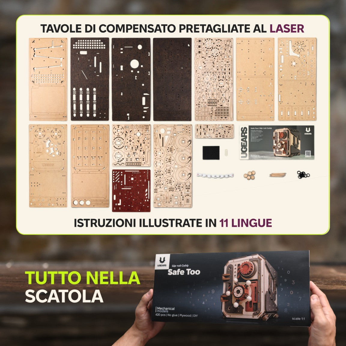 UGEARS - Cassaforte Segreta