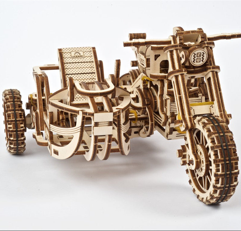 UGEARS - Moto Scrambler UGR-10 con Sidecar