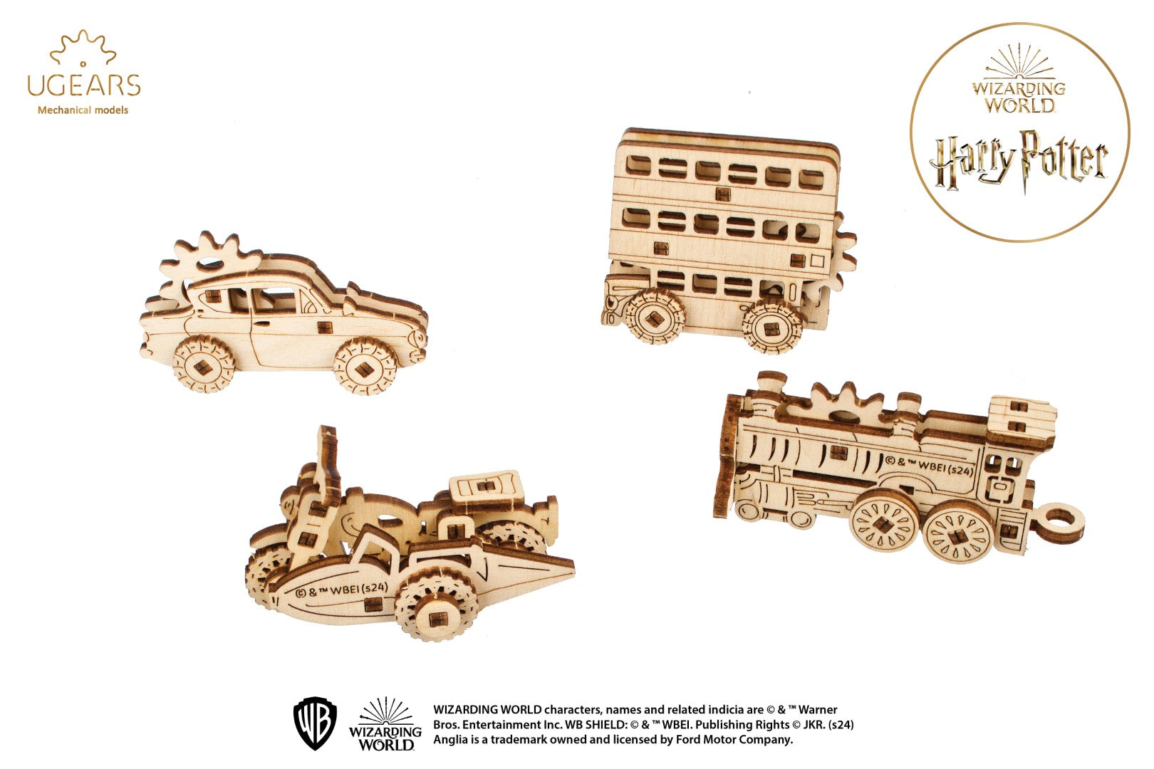 UGEARS FIDGETS - HP - Veicoli Magici