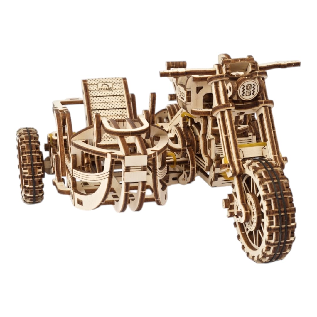 UGEARS - Moto Scrambler UGR-10 con Sidecar