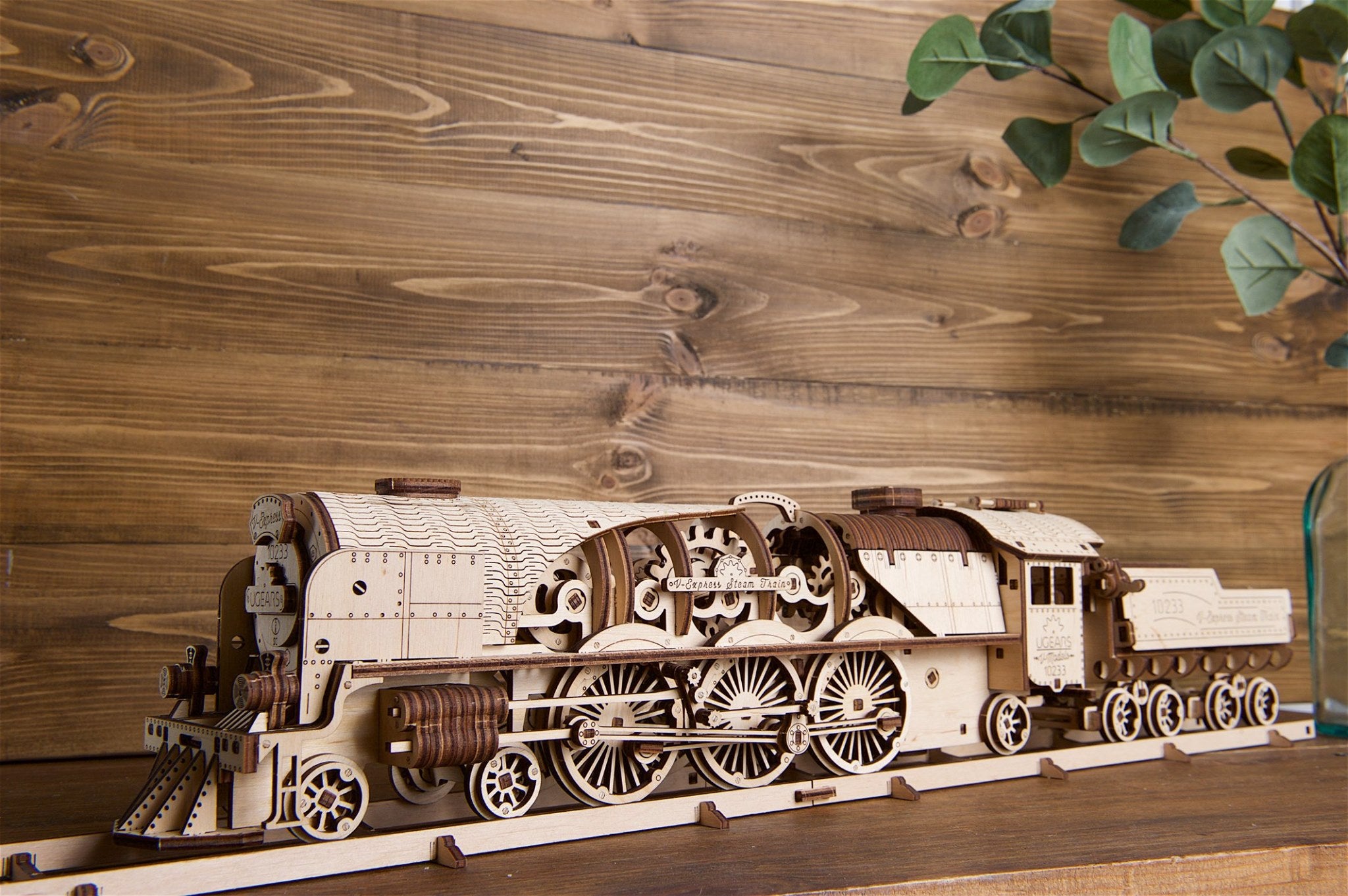 UGEARS - Treno a Vapore V-Express con Tender