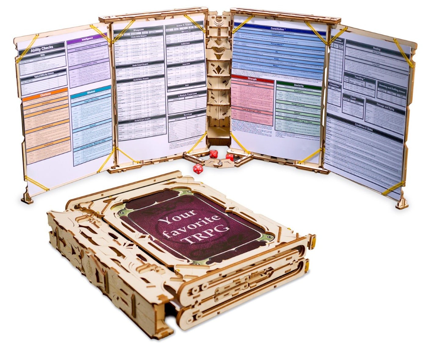 UGEARS GAMES - MASTER'S SCREEN - ASSEMBLATO