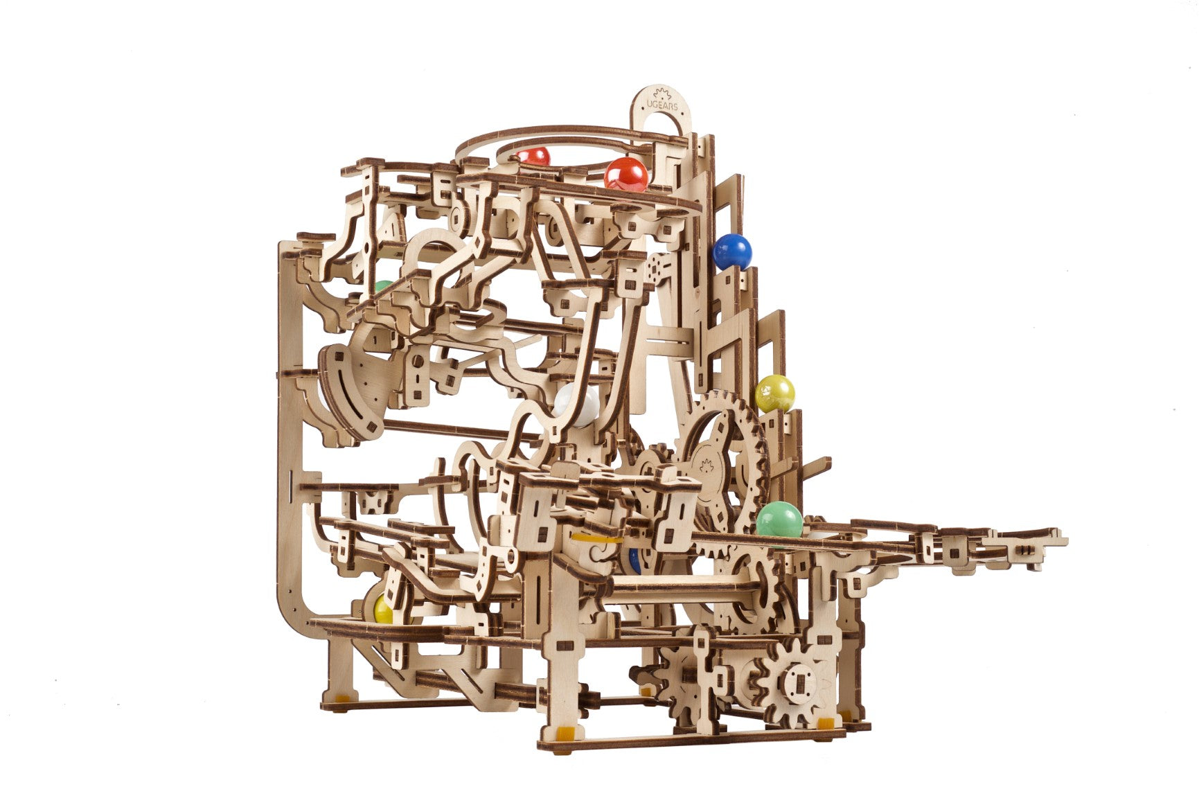 UGEARS - Pista da Biglie Marble Run 3 - Paranco Multilivello