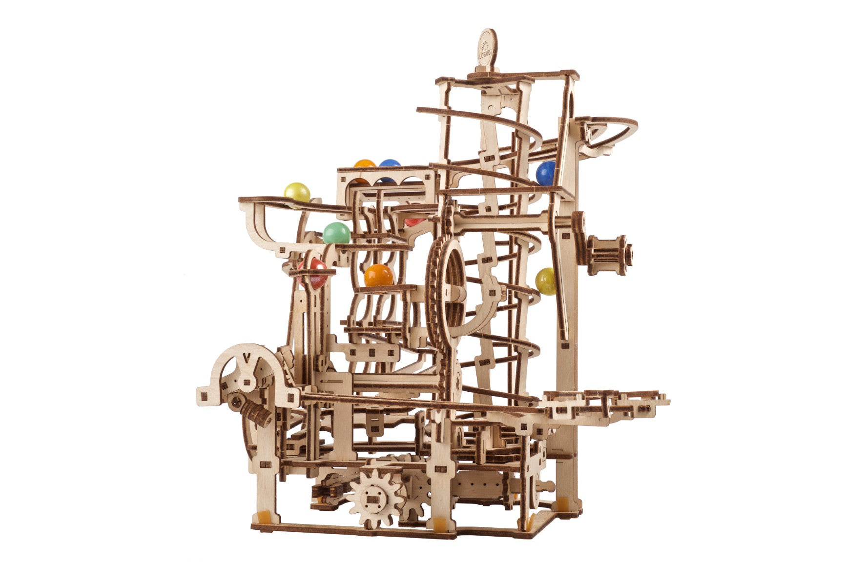 UGEARS - Pista da Biglie Marble Run 4 - Scivolo a Spirale