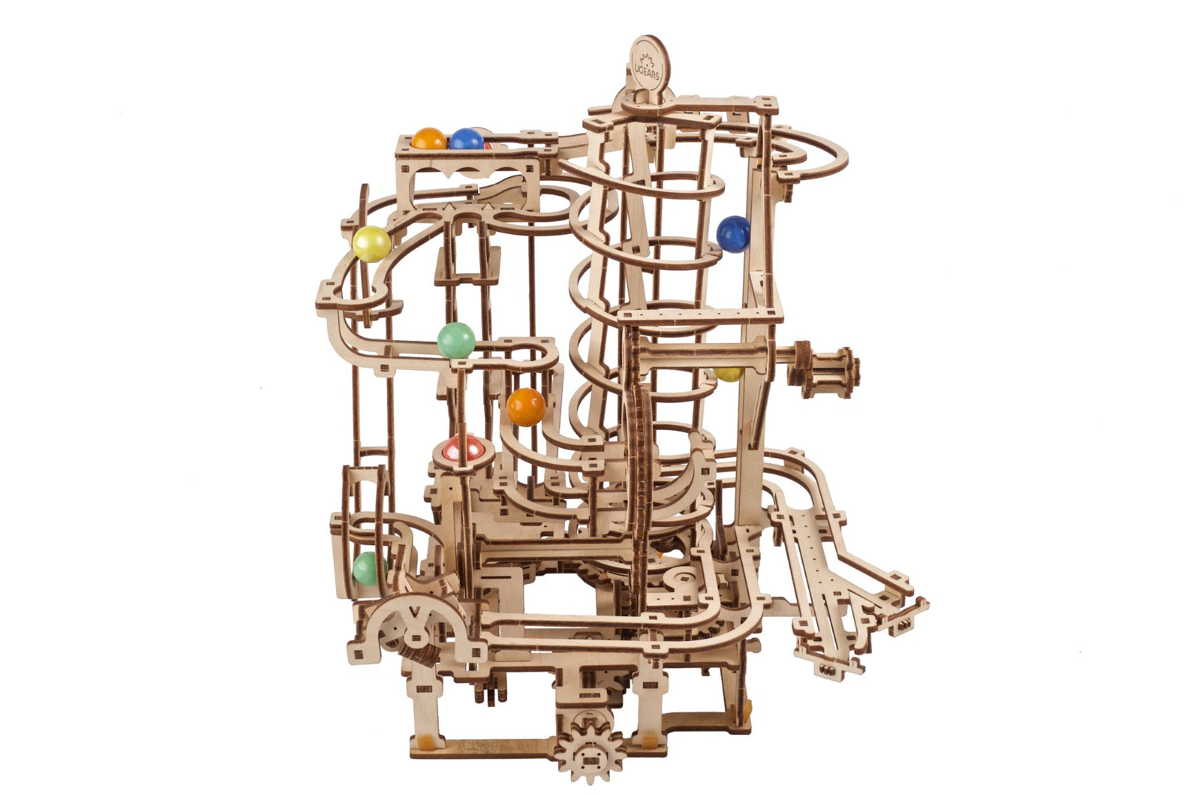 UGEARS - Pista da Biglie Marble Run 4 - Scivolo a Spirale