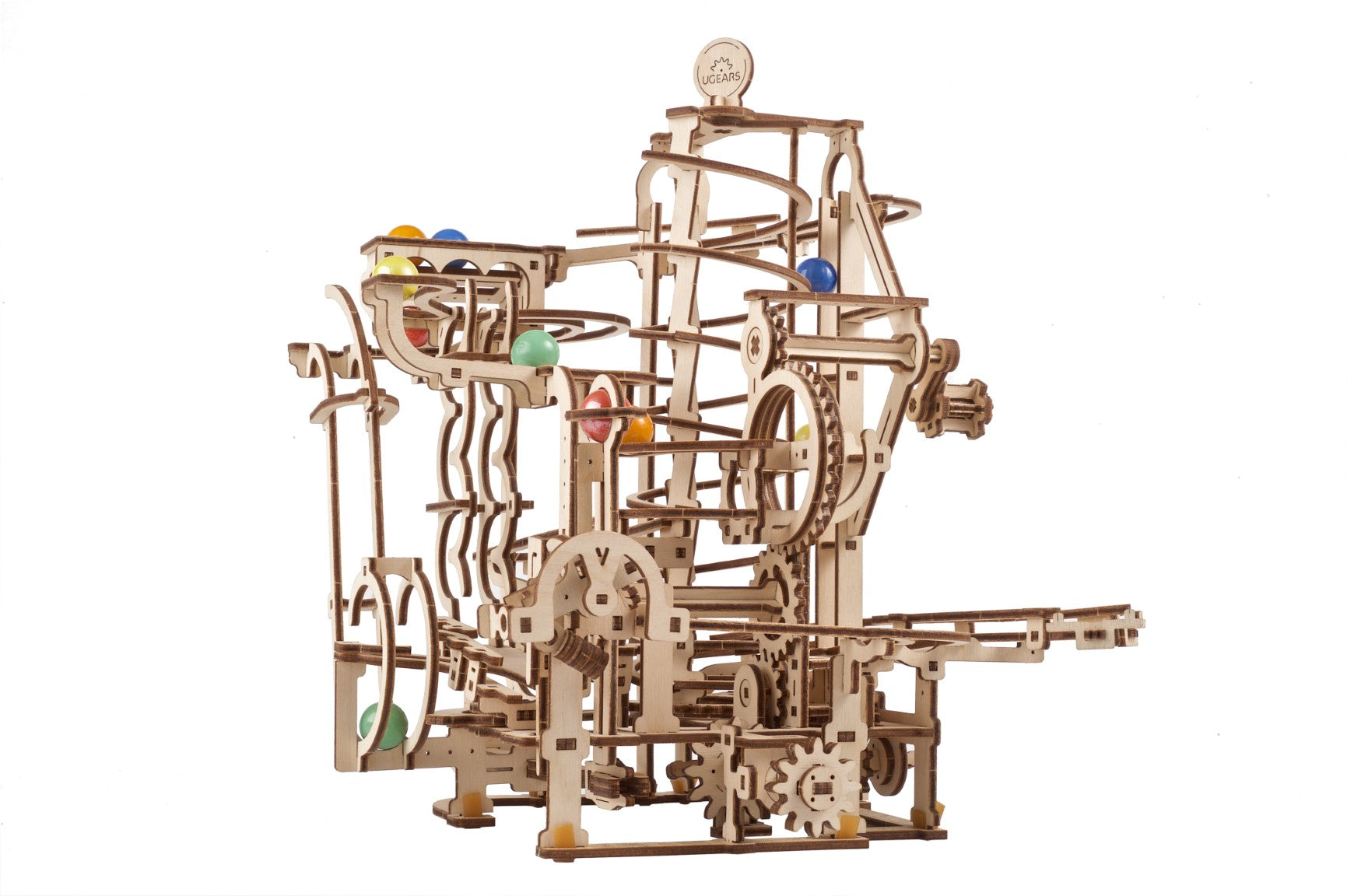 UGEARS - Pista da Biglie Marble Run 4 - Scivolo a Spirale
