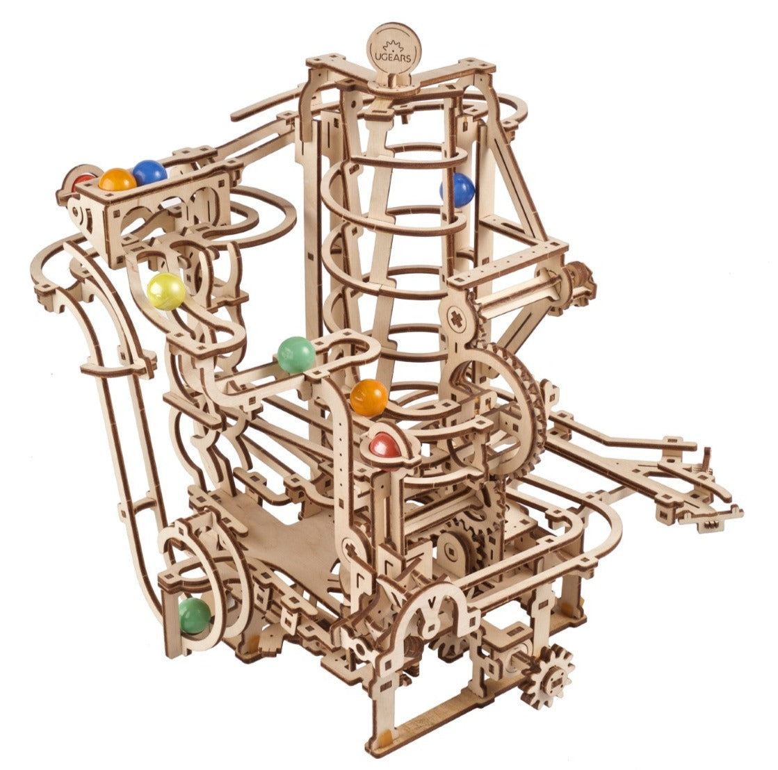 UGEARS - Pista da Biglie Marble Run 4 - Scivolo a Spirale
