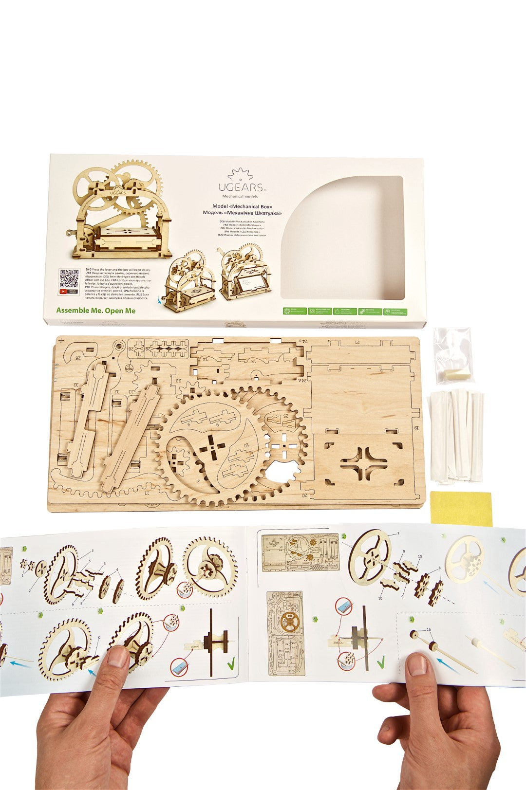 UGEARS - Scatola Meccanica - Portabiglietti da Visita