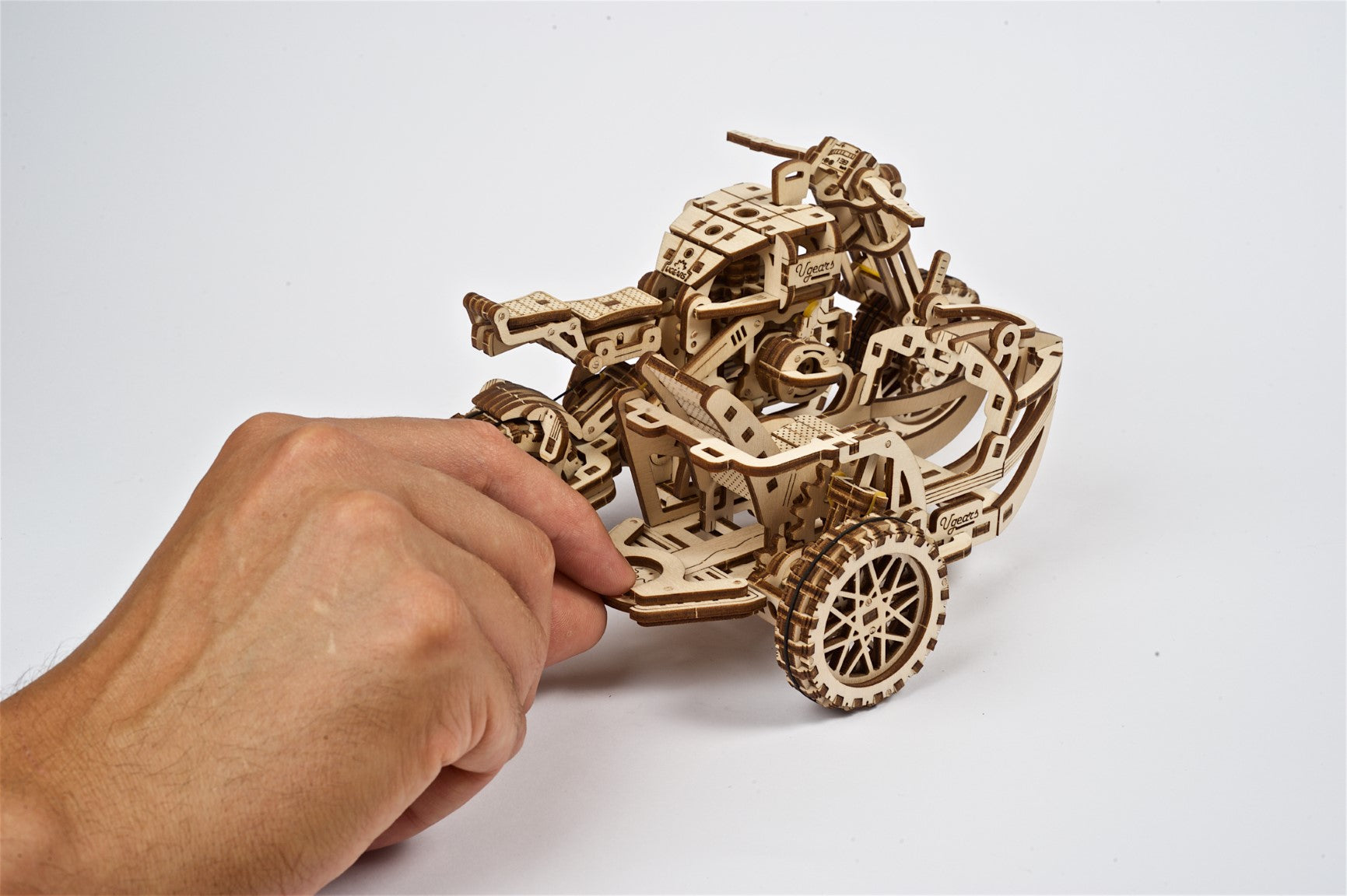 UGEARS - Moto Scrambler UGR-10 con Sidecar