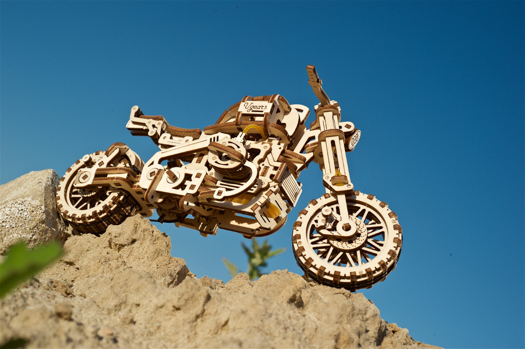 UGEARS - Moto Scrambler UGR-10 con Sidecar