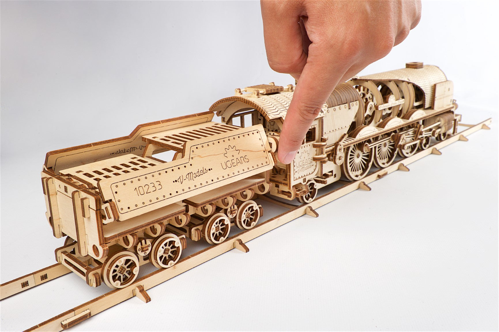 UGEARS - Treno a Vapore V-Express con Tender