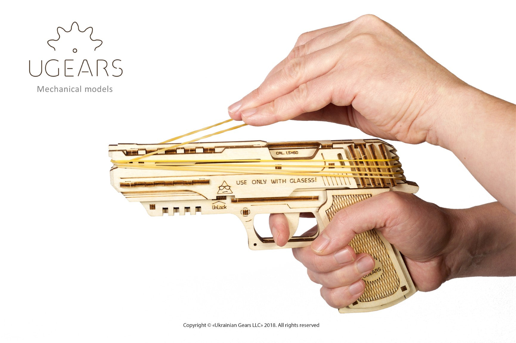 UGEARS - Pistola WOLF-01