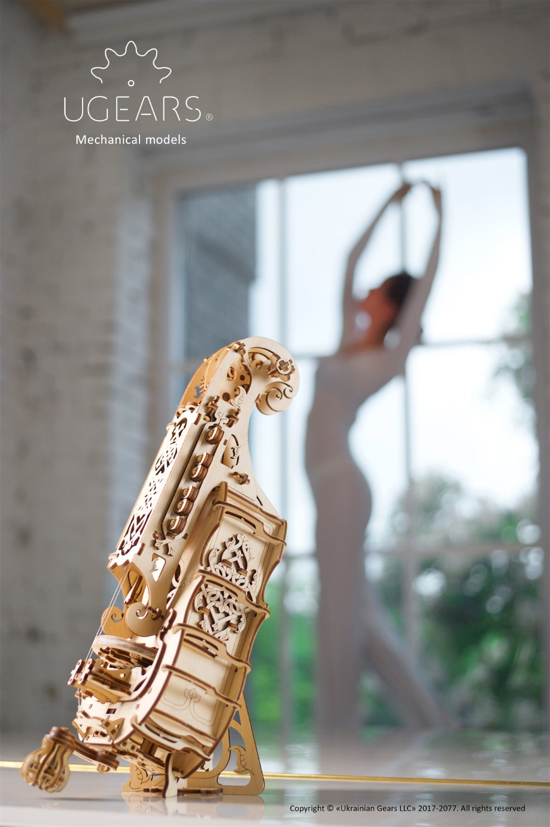 UGEARS - Hurdy Gurdy - Ghironda
