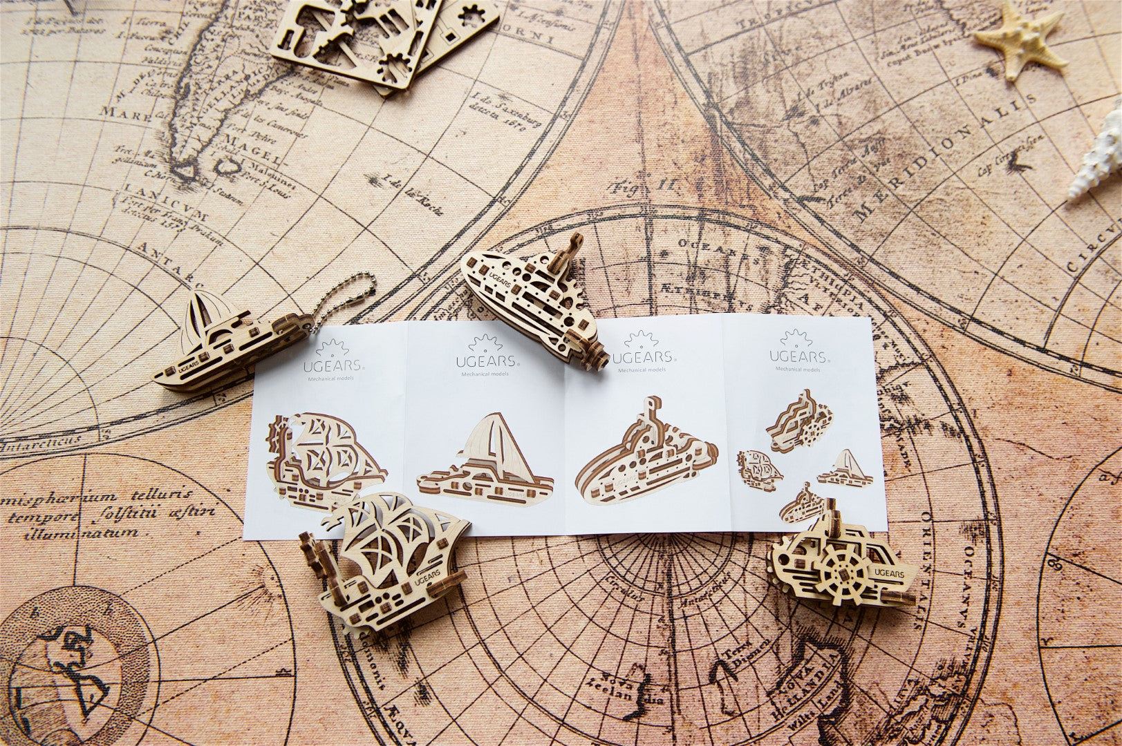 UGEARS FIDGETS - Barche