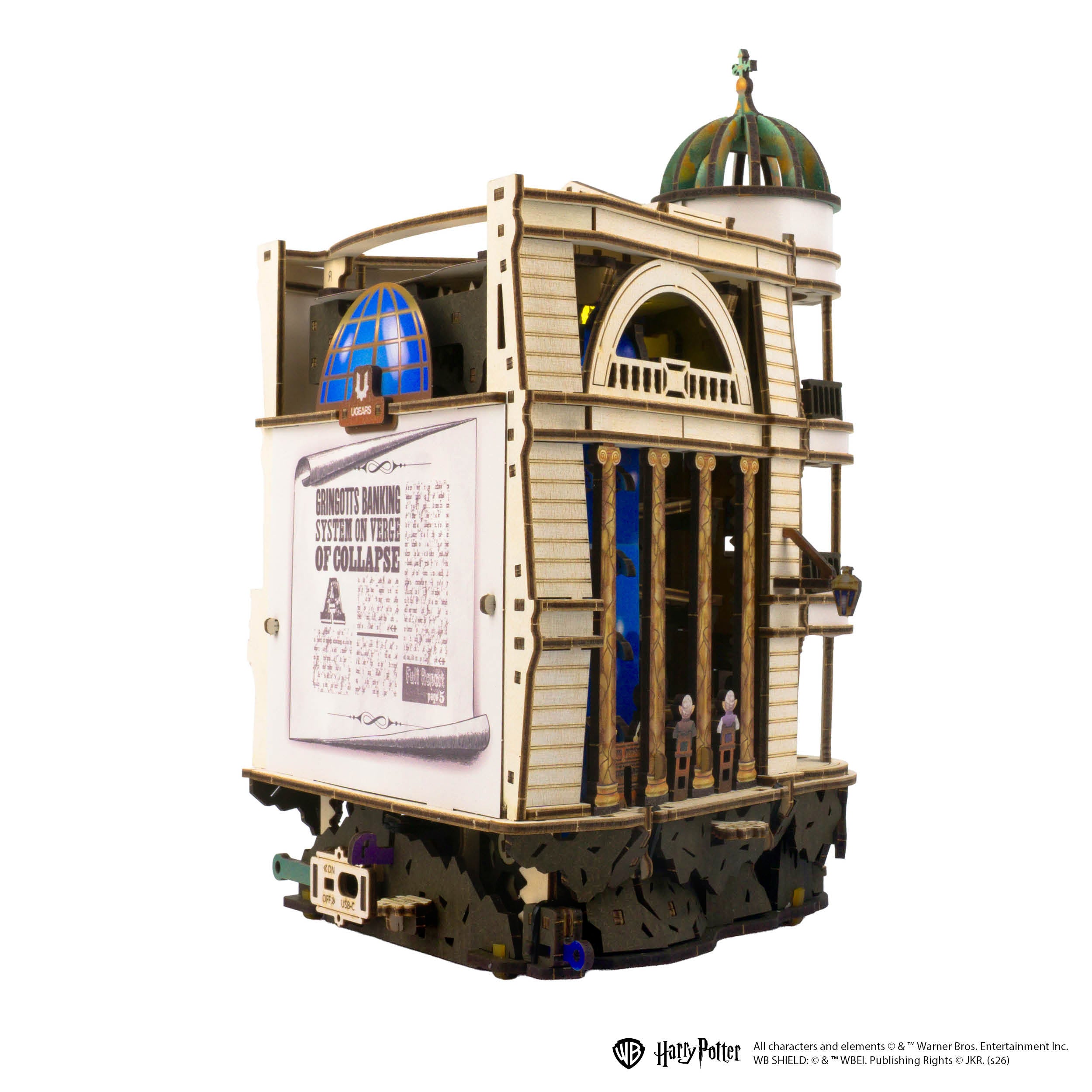 UGEARS - Harry Potter - Pista da biglie – Banca dei Maghi Gringott™