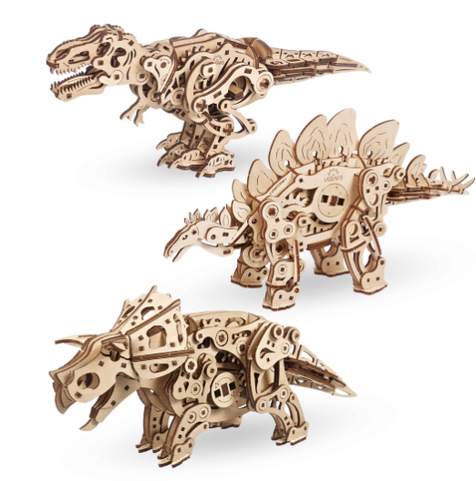 UGEARS - SET 3 in 1  - Dinosauri