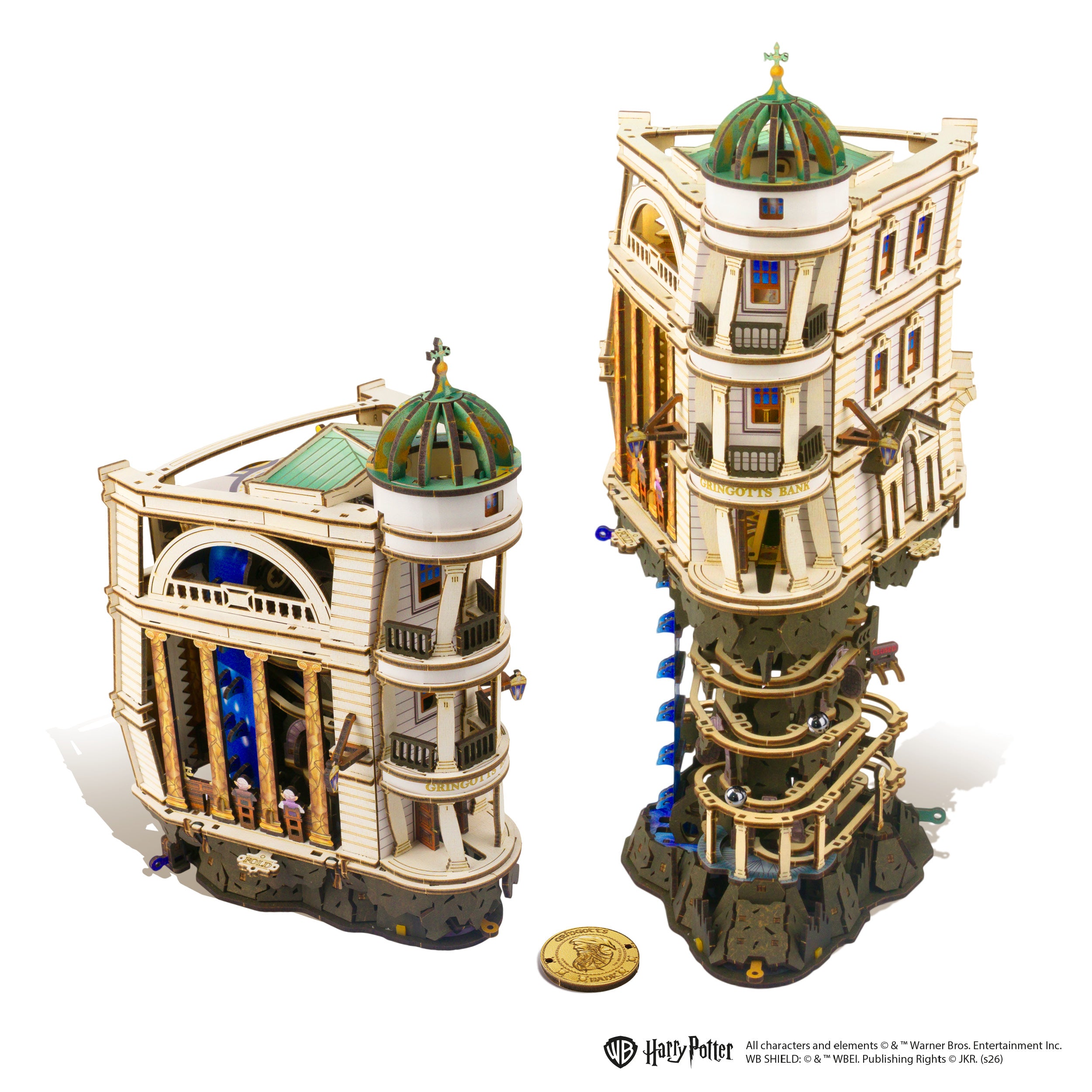 UGEARS - Harry Potter - Pista da biglie – Banca dei Maghi Gringott™