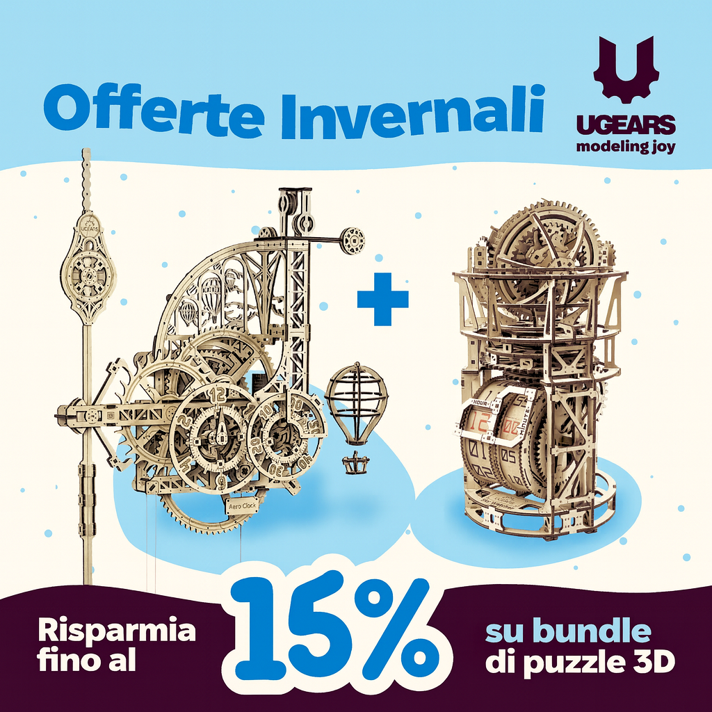 UGEARS - BUNDLE OROLOGIO AERO E TOURBILLON
